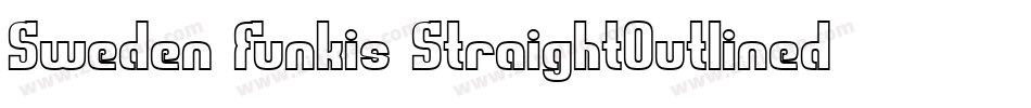 Sweden Funkis StraightOutlined字体转换